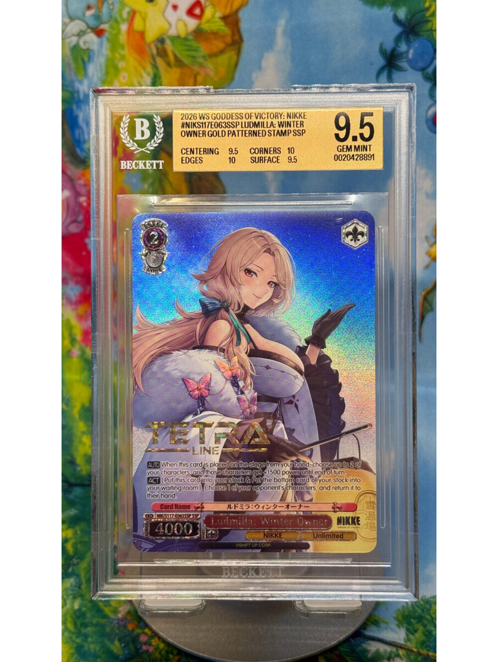 Ludmilla Winter Owner NIKKE SSP Gold Stamp English POP1! BGS 9.5